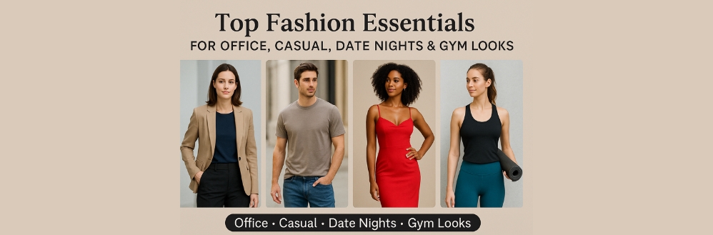 Top Fashion Essentials for Office, Casual, Date Nights & Gym Looks