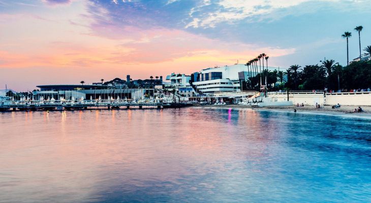 Cannes France Film Festival Marina at Night